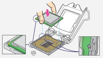 Instaliraneto na procesor na dunnata platka
